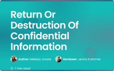 How to Manage Return Or Destruction Of Confidential Data