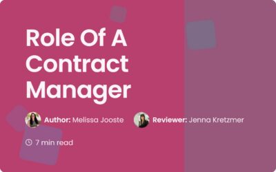 Role Of A Contract Manager: Duties and Responsibilities