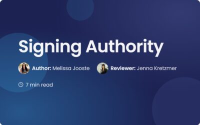 Signing Authority: A Guide to Corporate Signatories