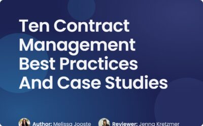 10 Contract Management Best Practices & Case Studies