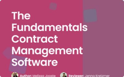 The Fundamentals of Contract Management Software Guide