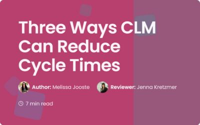3 Ways Contract Management Software Reduces Cycle Times