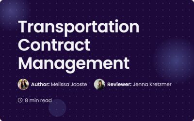 Transportation Contract Management: A Practical Guide