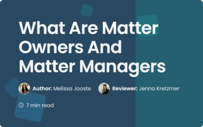 What Are Matter Owners And Matter Managers?