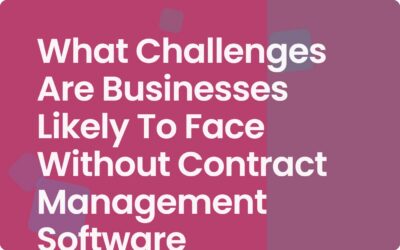 Challenges of Managing Contracts Without Software