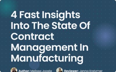 State of Contract Management in Manufacturing Report