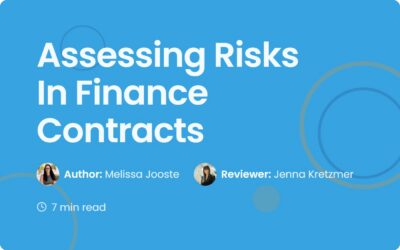 Assessing Risks in Finance Contracts for Banking