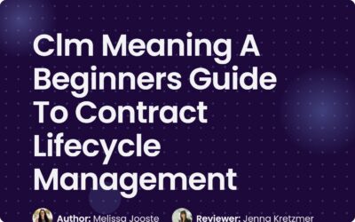 Clm Meaning: Guide to Contract Lifecycle Management