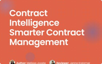 Contract Intelligence Smarter Contract Management Guide