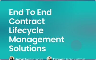 End To End Contract Lifecycle Management Solutions Guide
