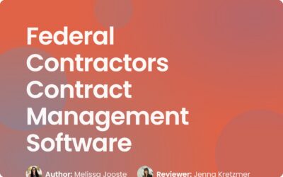 Federal Contractors Contract Management Software