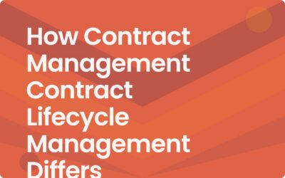 How Contract Management Contract Lifecycle Management Differs