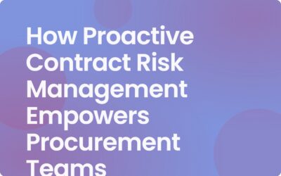 Proactive Contract Risk Management for Procurement