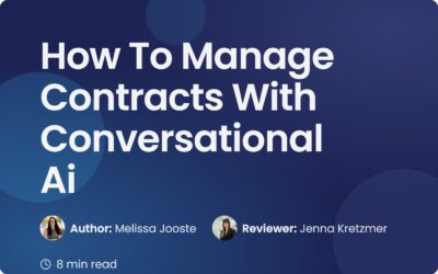 How To Manage Contracts With Conversational Ai