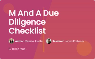 M And A Due Diligence Checklist | Complete Guide