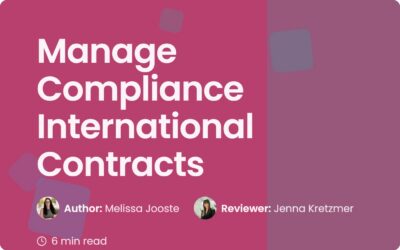 Manage Compliance International Contracts | Global Guide