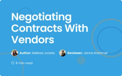 Negotiating Contracts With Vendors: A Practical Guide