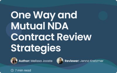 One Way and Mutual NDA Contract Review Strategies
