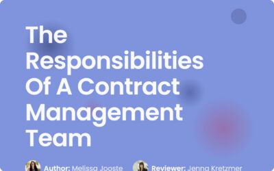 Responsibilities of a Contract Management Team Guide