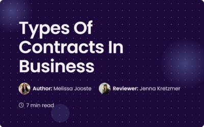 Types Of Contracts In Business: A Guide for Managers