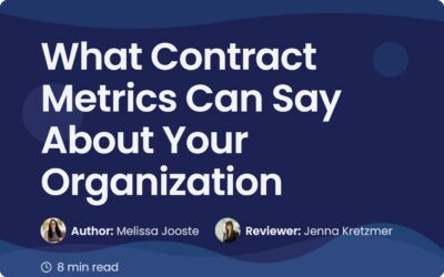 What Contract Metrics Say About Your Organization