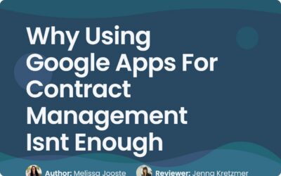 Why Google Apps for Contract Management Is Not Enough