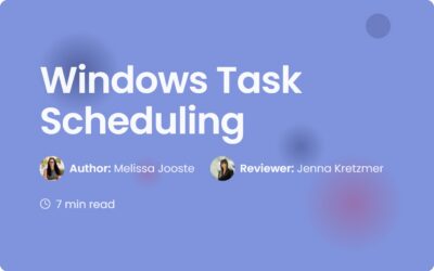 Windows Task Scheduling Guide for Contract Teams