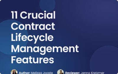 11 Crucial Contract Lifecycle Management Features