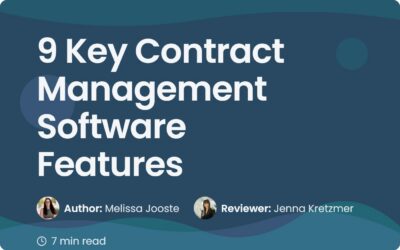 9 Essential Contract Management Software Features