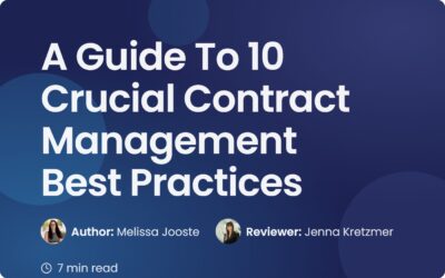10 Contract Management Best Practices for Efficiency