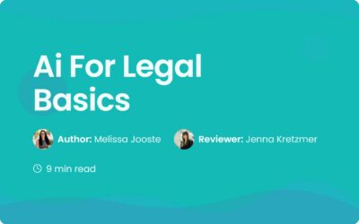 Ai For Legal Basics: A Guide for Legal Professionals