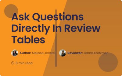 Ask Questions Directly In Review Tables for Better Contracts