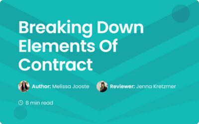 Breaking Down Elements Of Contract | Contract Corridor