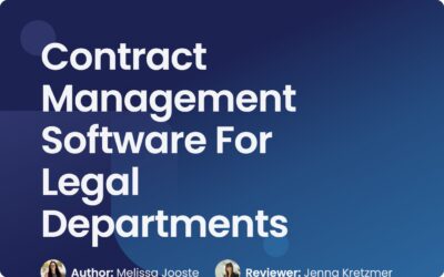 Best Contract Management Software For Legal Departments