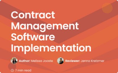 Contract Management Software Implementation Guide