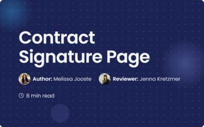 How to Create a Professional Contract Signature Page