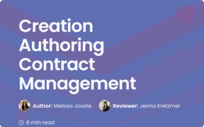 Creation Authoring Contract Management | Better Workflows
