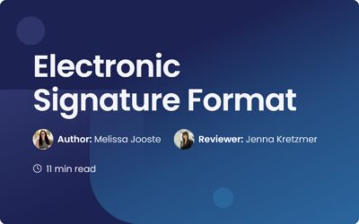Electronic Signature Format: A Guide to Legal Standards