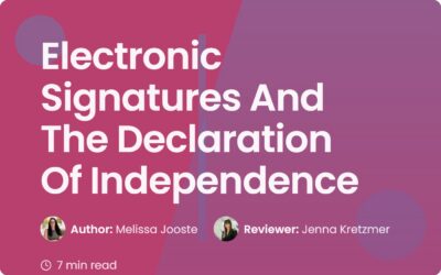 Electronic Signatures and the Declaration of Independence