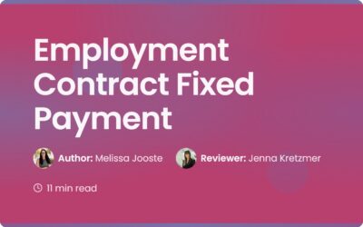 Employment Contract Fixed Payment: A Guide for Managers