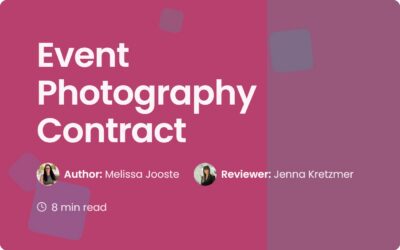 Event Photography Contract Guide | Contract Corridor
