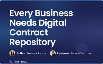 Why Every Business Needs a Digital Contract Repository
