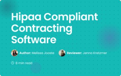 HIPAA Compliant Contracting Software | Secure Medical Tools