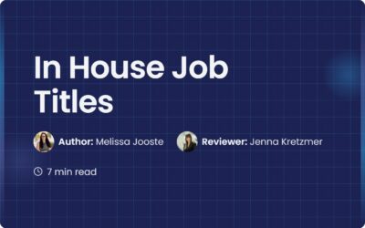 In House Job Titles: A Guide to Legal Hierarchy