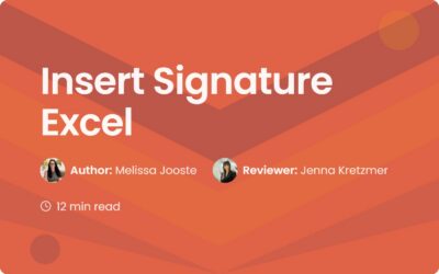 How to Insert Signature in Excel | Quick & Easy Guide