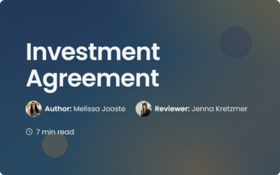 Investment Agreement Free Template | Contract Management Guide