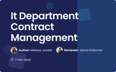 IT Department Contract Management Guide | Contract Corridor