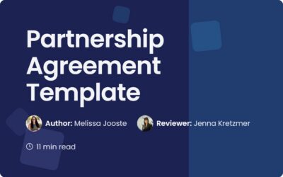 Partnership Agreement Template | A Simple Guide for Partners