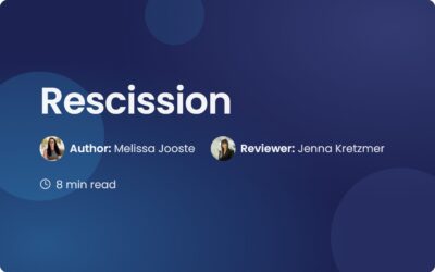 Meaning of Rescission: A Guide for Contract Managers