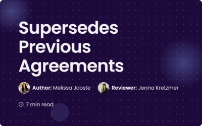 Supersedes Previous Agreements: A Guide for Managers